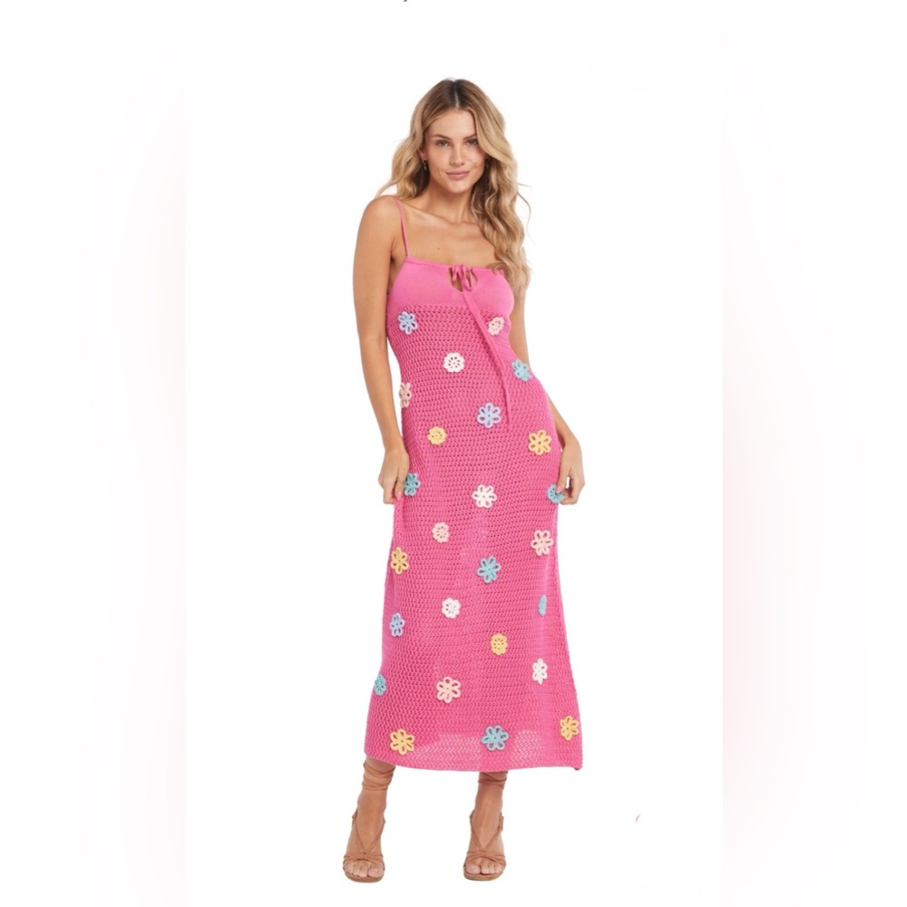 Capillana Maggy Fuchsia Knitted Dress, size M/L, pre-owned